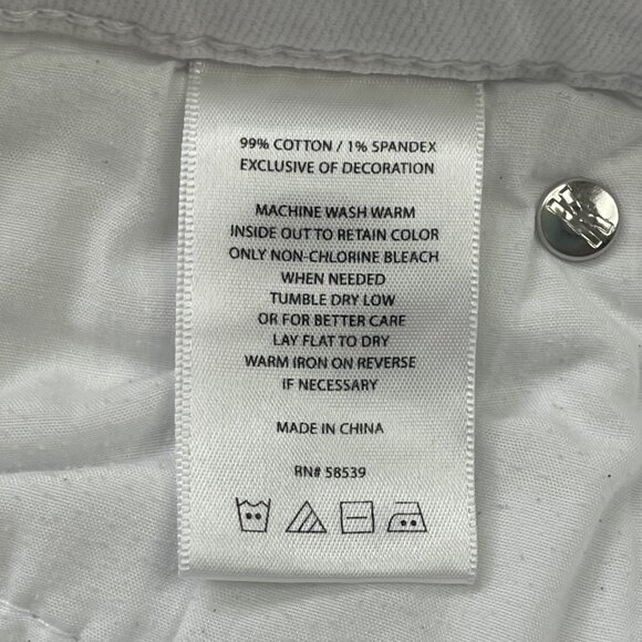 Kut From The Kloth Catherine Boyfriend Jeans Women's Size 14 White Cotton Denim - Picture 6 of 14